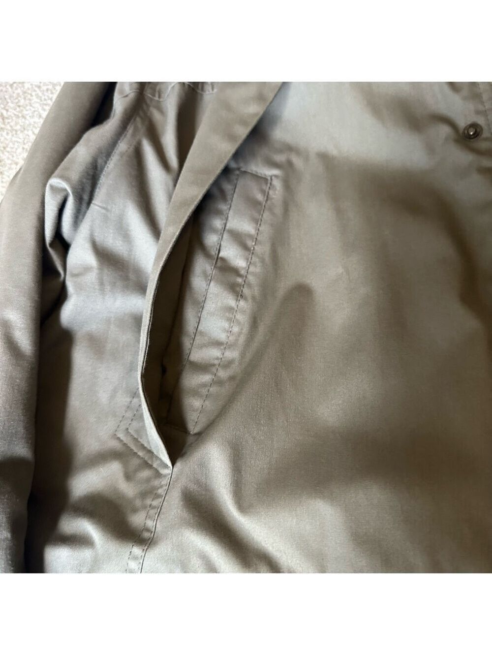 Vintage 90s Pacific Trail Jacket XXLT Outdoors Windbreaker Parka Bomber Olive - Picture 7 of 12